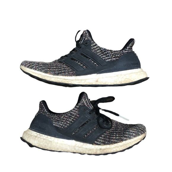 RARE 2018 Adidas Ultra Boost 3.0 Black Carbon Ash Silver Size 8 - Picture 4 of 16